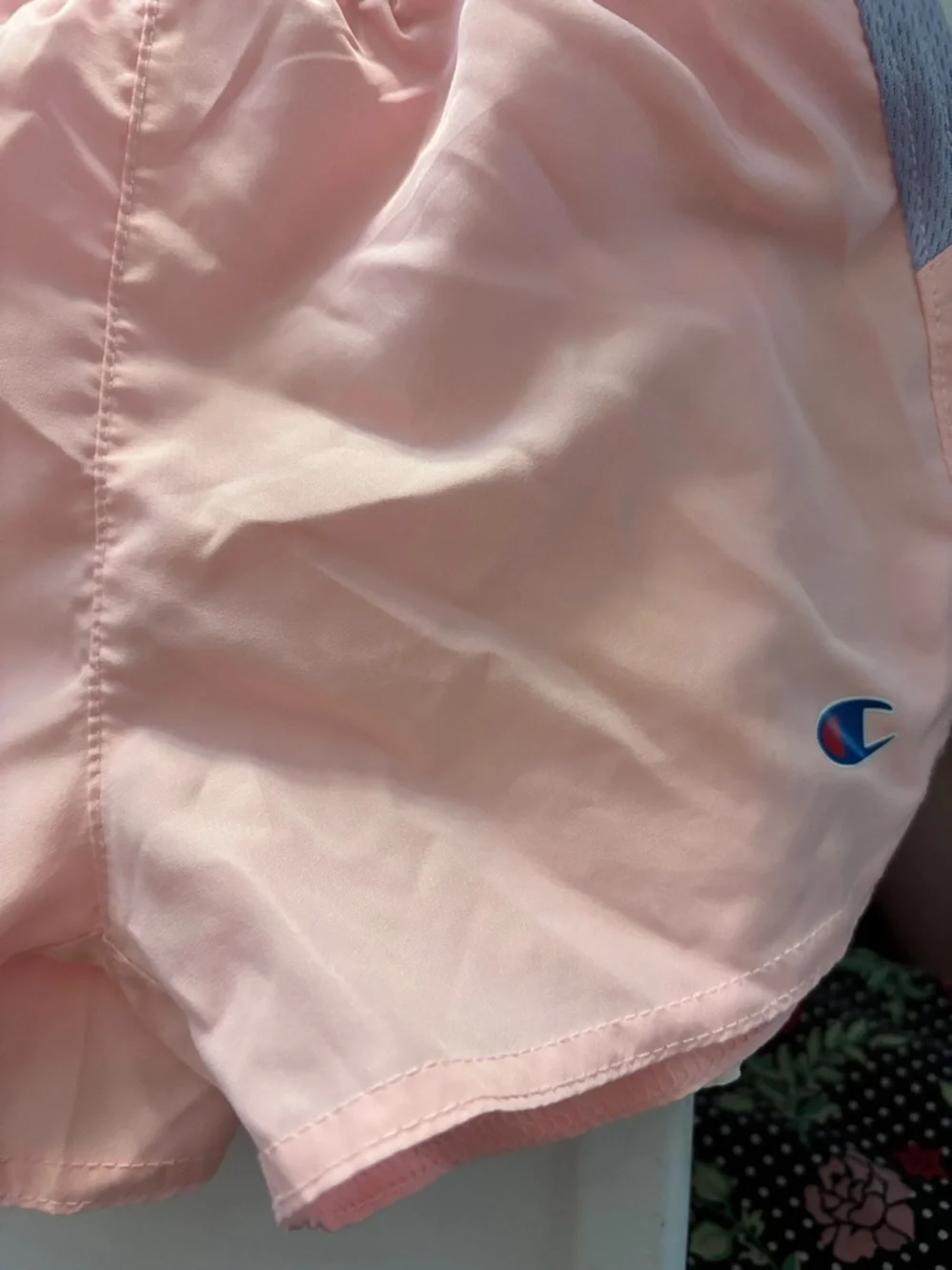 Girl’s Pink Shorts with Light Blue Detailing 2T